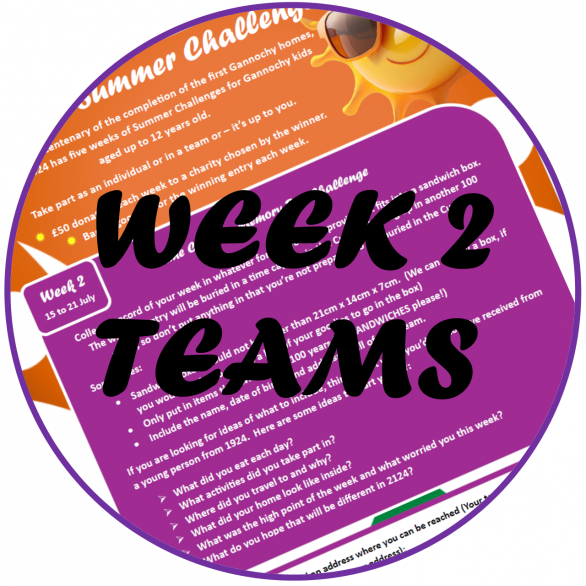 Gannochy Summer Challenges – Week 2 entries and winners